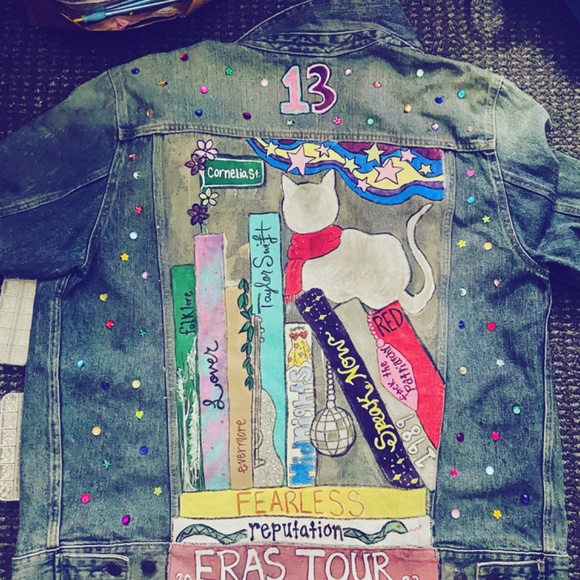 Taylor Swift Eras Tour Denim Jacket - Picture 3 of 3